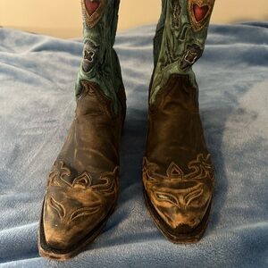 Dam Post 8 1/2 boots vintage blue bird